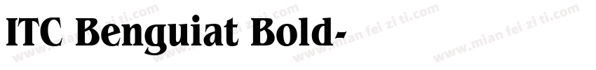 ITC Benguiat Bold字体转换